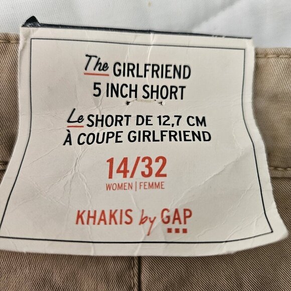 Khakis by Gap Girlfriend 5 inch Edgy Casual Shorts Size 14/32 - Picture 6 of 9